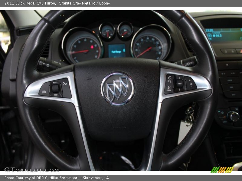 Granite Gray Metallic / Ebony 2011 Buick Regal CXL Turbo