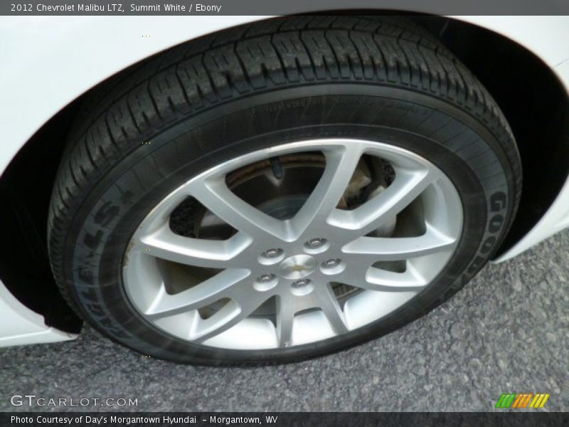 Summit White / Ebony 2012 Chevrolet Malibu LTZ