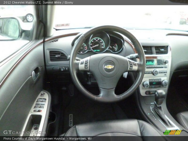 Summit White / Ebony 2012 Chevrolet Malibu LTZ