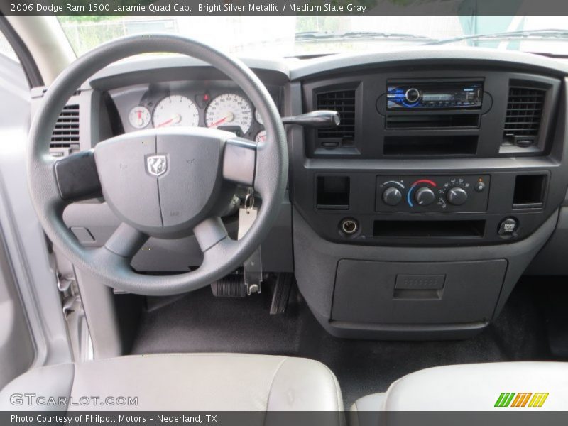 Bright Silver Metallic / Medium Slate Gray 2006 Dodge Ram 1500 Laramie Quad Cab
