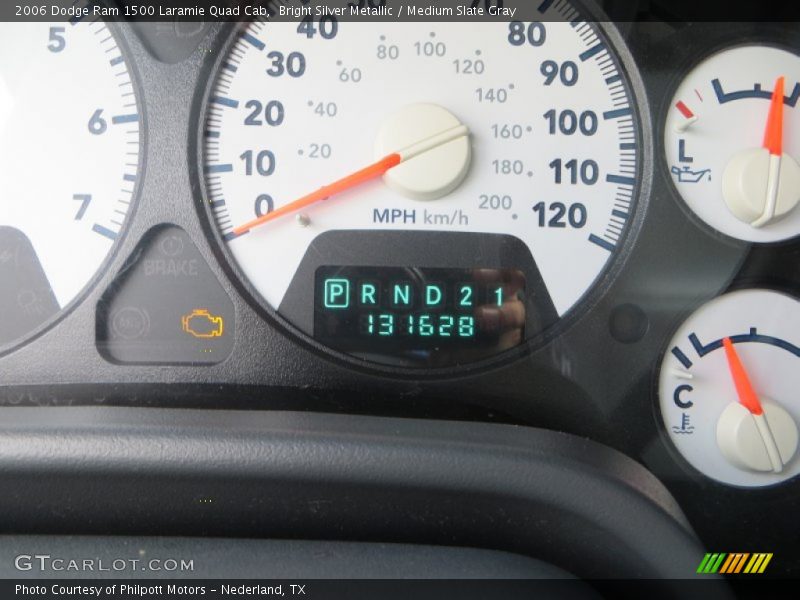 Bright Silver Metallic / Medium Slate Gray 2006 Dodge Ram 1500 Laramie Quad Cab
