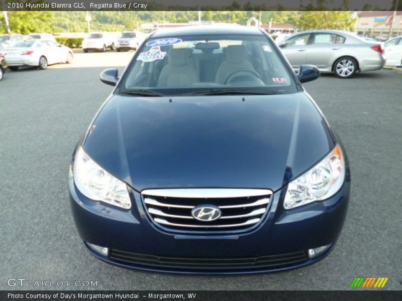 Regatta Blue / Gray 2010 Hyundai Elantra GLS