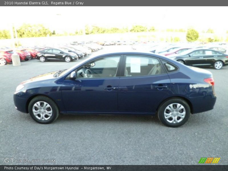 Regatta Blue / Gray 2010 Hyundai Elantra GLS