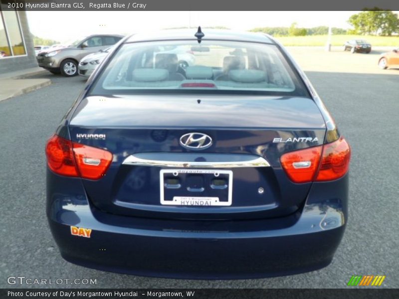 Regatta Blue / Gray 2010 Hyundai Elantra GLS