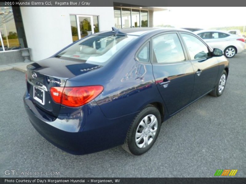 Regatta Blue / Gray 2010 Hyundai Elantra GLS