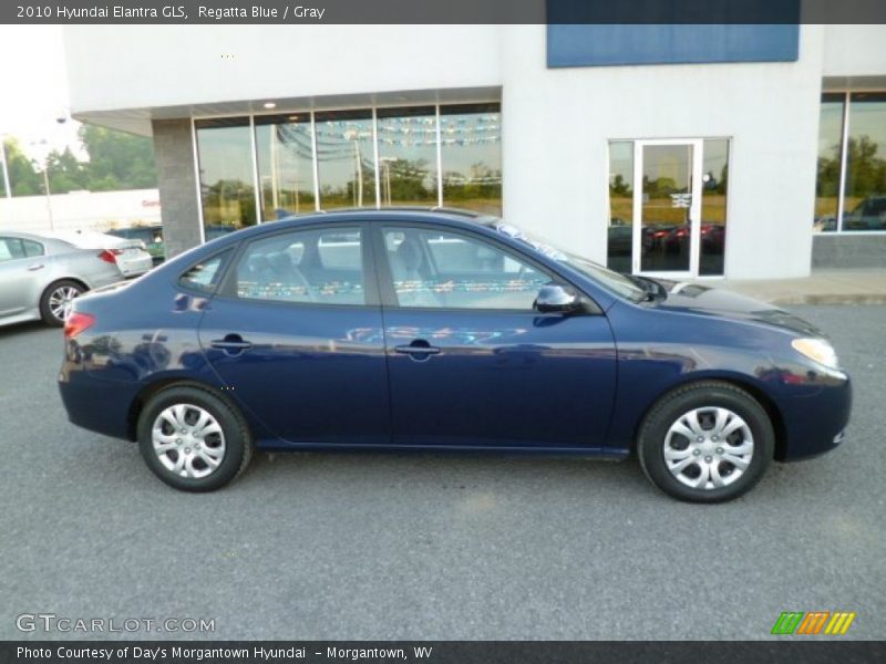 Regatta Blue / Gray 2010 Hyundai Elantra GLS