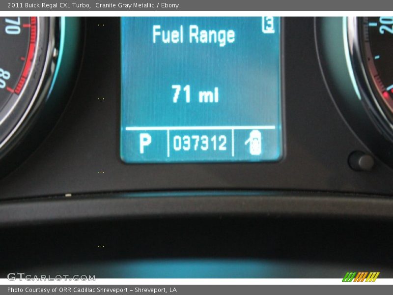 Granite Gray Metallic / Ebony 2011 Buick Regal CXL Turbo