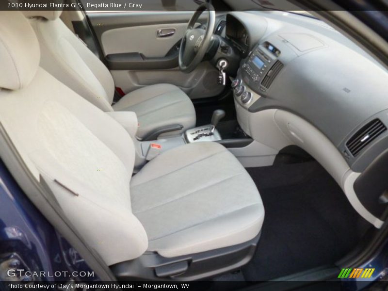 Regatta Blue / Gray 2010 Hyundai Elantra GLS