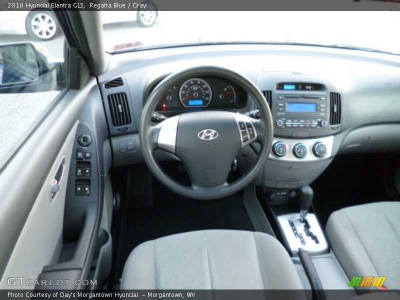 Regatta Blue / Gray 2010 Hyundai Elantra GLS