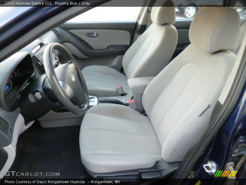 Regatta Blue / Gray 2010 Hyundai Elantra GLS
