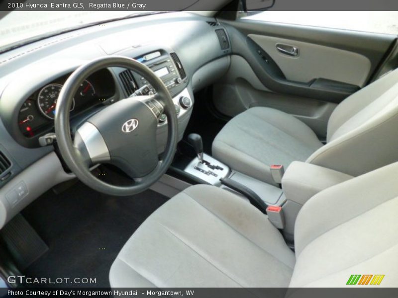 Regatta Blue / Gray 2010 Hyundai Elantra GLS