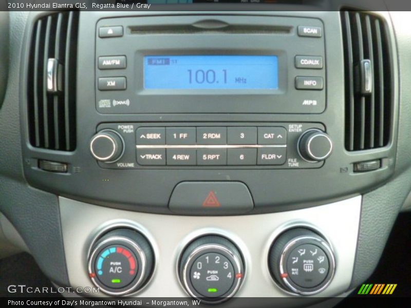 Regatta Blue / Gray 2010 Hyundai Elantra GLS