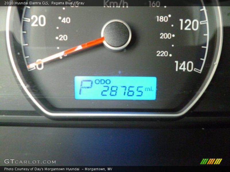 Regatta Blue / Gray 2010 Hyundai Elantra GLS