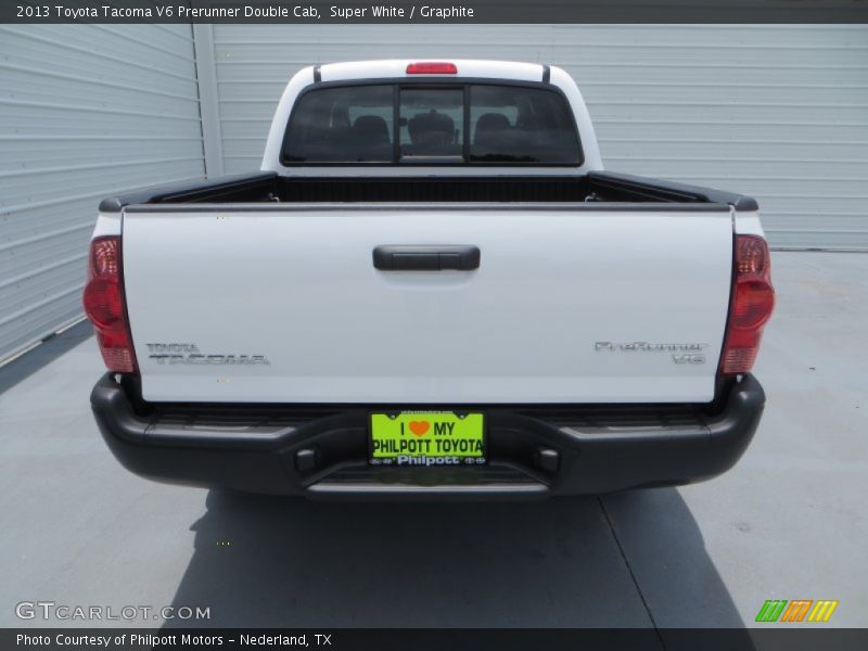 Super White / Graphite 2013 Toyota Tacoma V6 Prerunner Double Cab