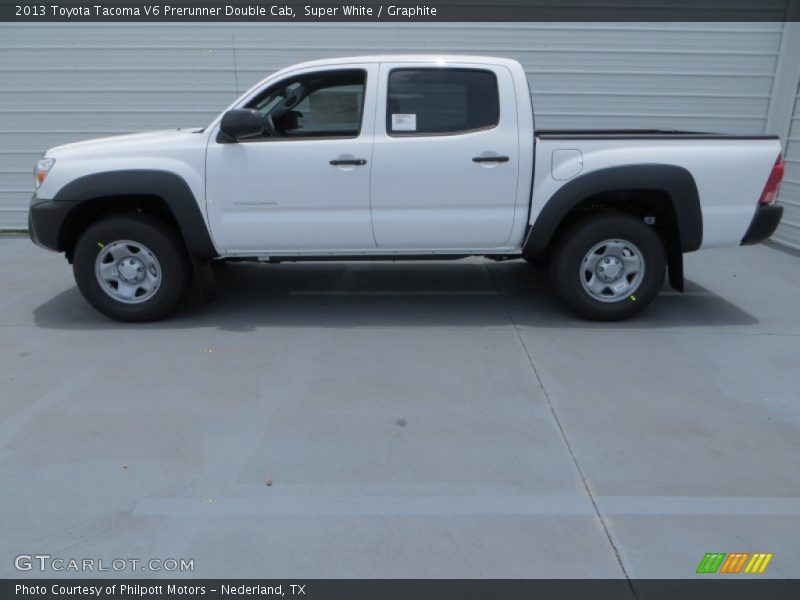 Super White / Graphite 2013 Toyota Tacoma V6 Prerunner Double Cab