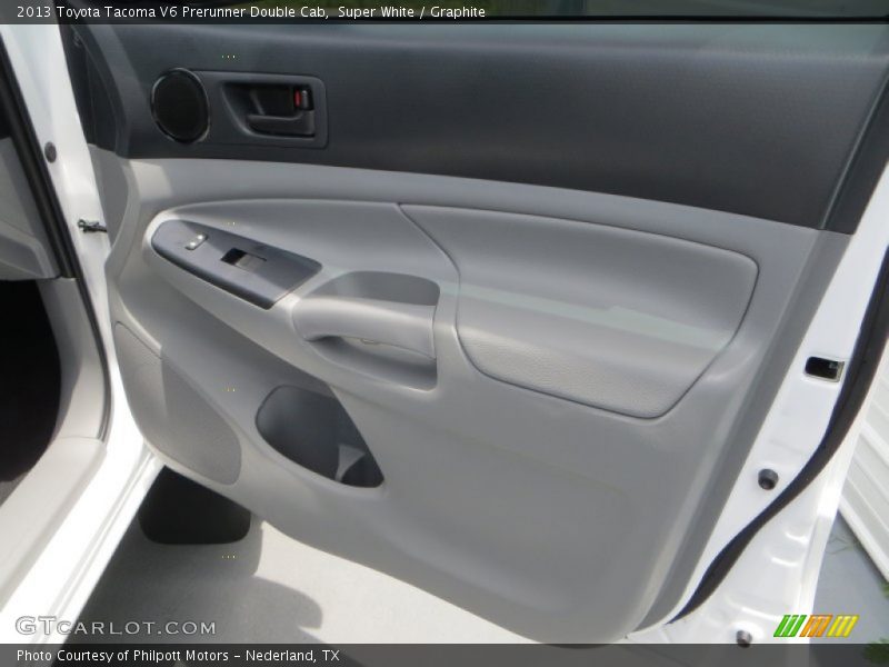 Super White / Graphite 2013 Toyota Tacoma V6 Prerunner Double Cab