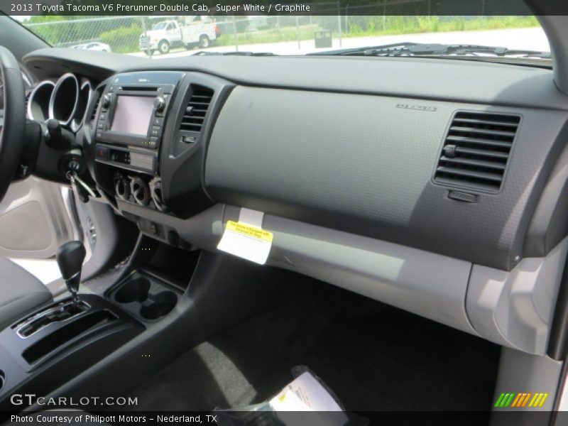 Super White / Graphite 2013 Toyota Tacoma V6 Prerunner Double Cab