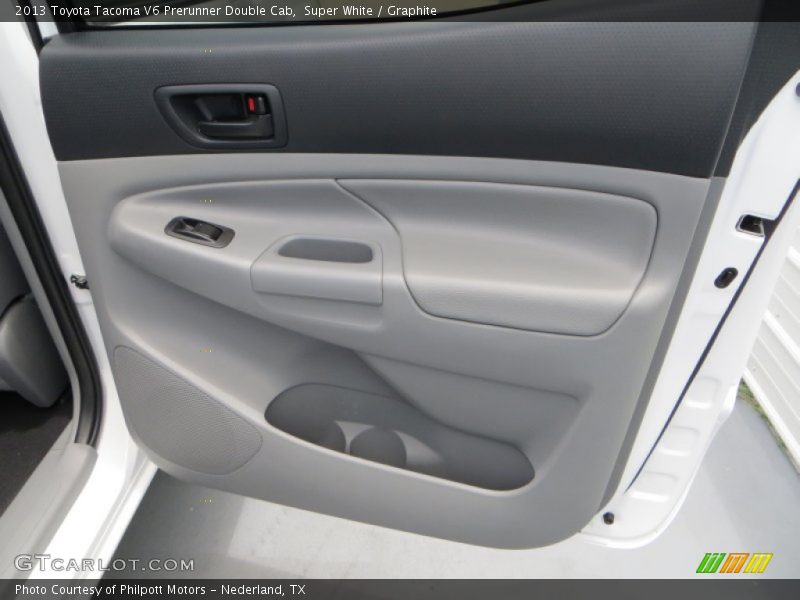 Super White / Graphite 2013 Toyota Tacoma V6 Prerunner Double Cab