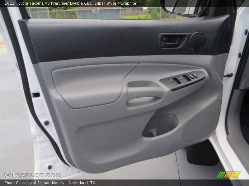 Super White / Graphite 2013 Toyota Tacoma V6 Prerunner Double Cab