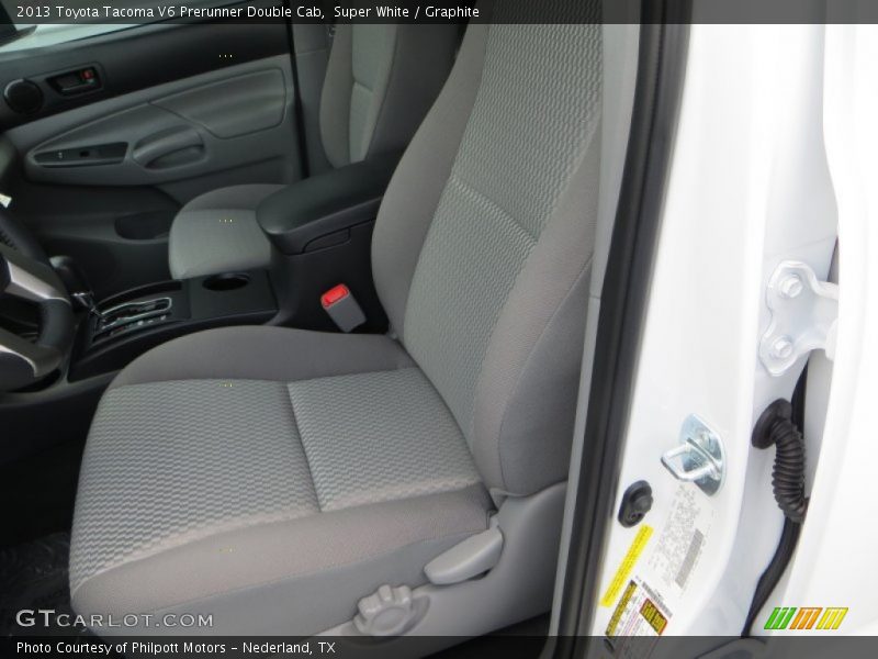 Super White / Graphite 2013 Toyota Tacoma V6 Prerunner Double Cab