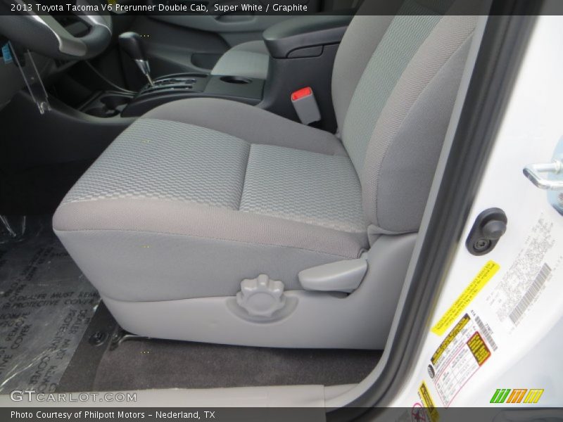 Super White / Graphite 2013 Toyota Tacoma V6 Prerunner Double Cab