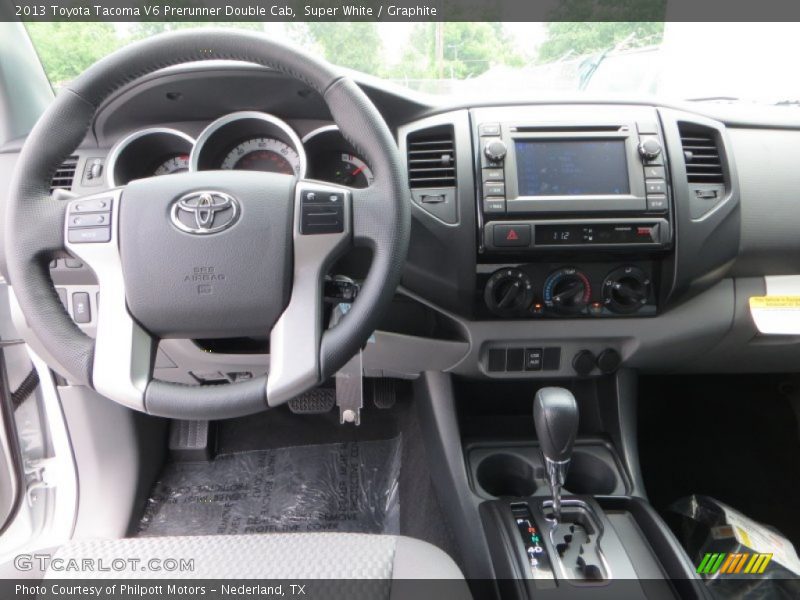 Super White / Graphite 2013 Toyota Tacoma V6 Prerunner Double Cab