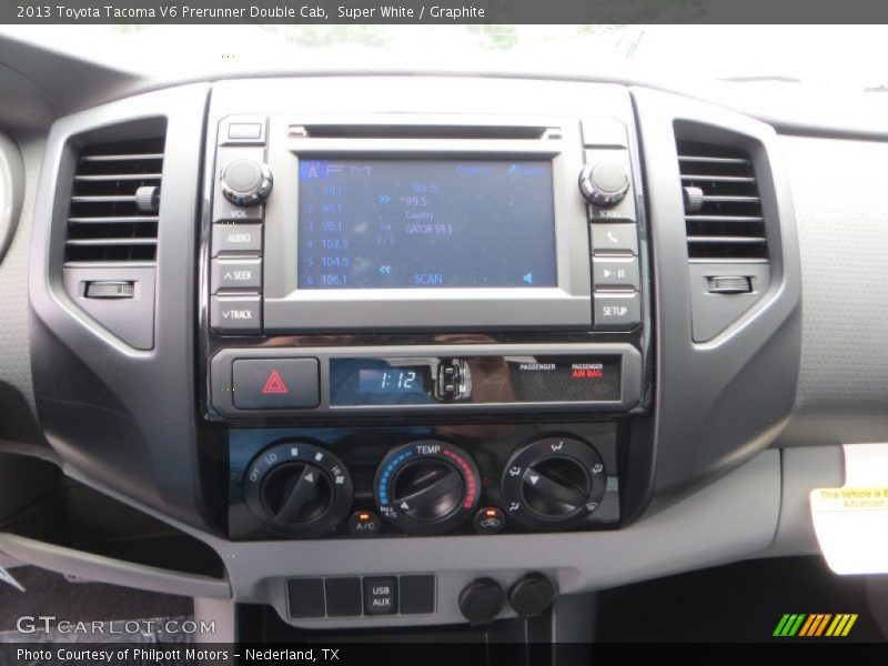 Super White / Graphite 2013 Toyota Tacoma V6 Prerunner Double Cab