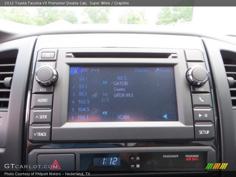 Super White / Graphite 2013 Toyota Tacoma V6 Prerunner Double Cab