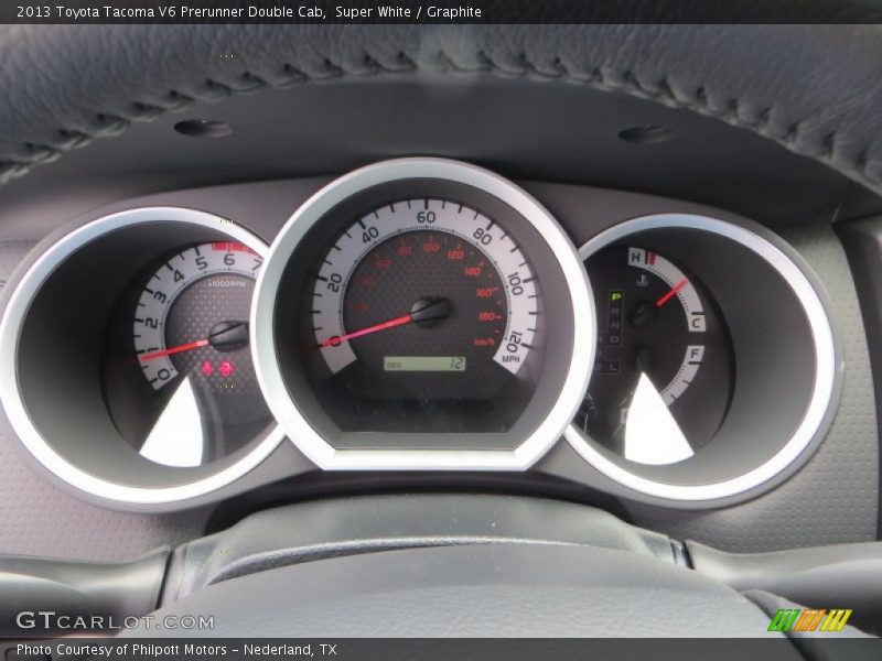 Super White / Graphite 2013 Toyota Tacoma V6 Prerunner Double Cab