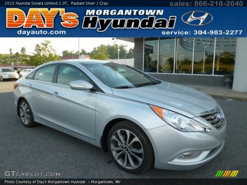 Radiant Silver / Gray 2013 Hyundai Sonata Limited 2.0T