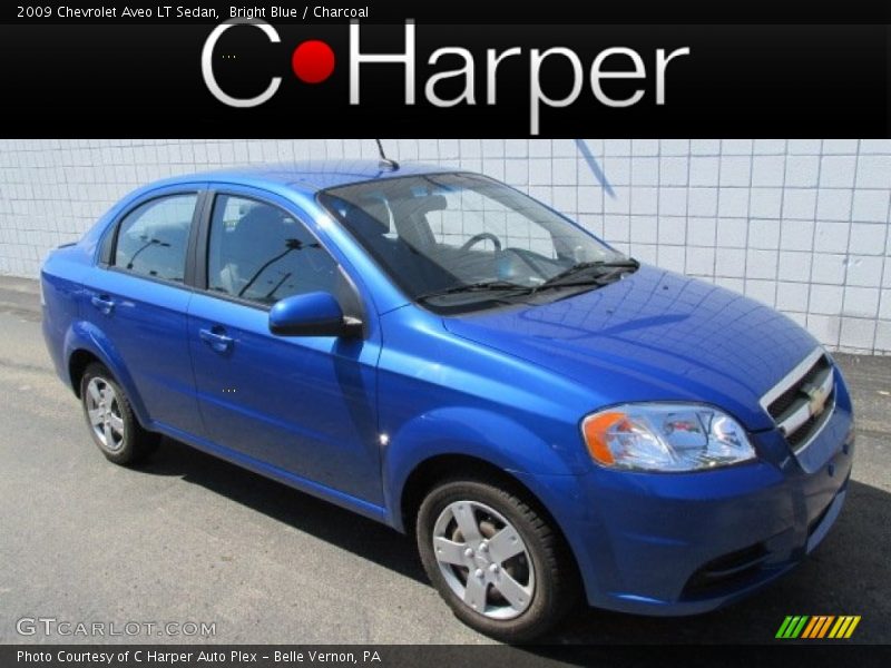 Bright Blue / Charcoal 2009 Chevrolet Aveo LT Sedan
