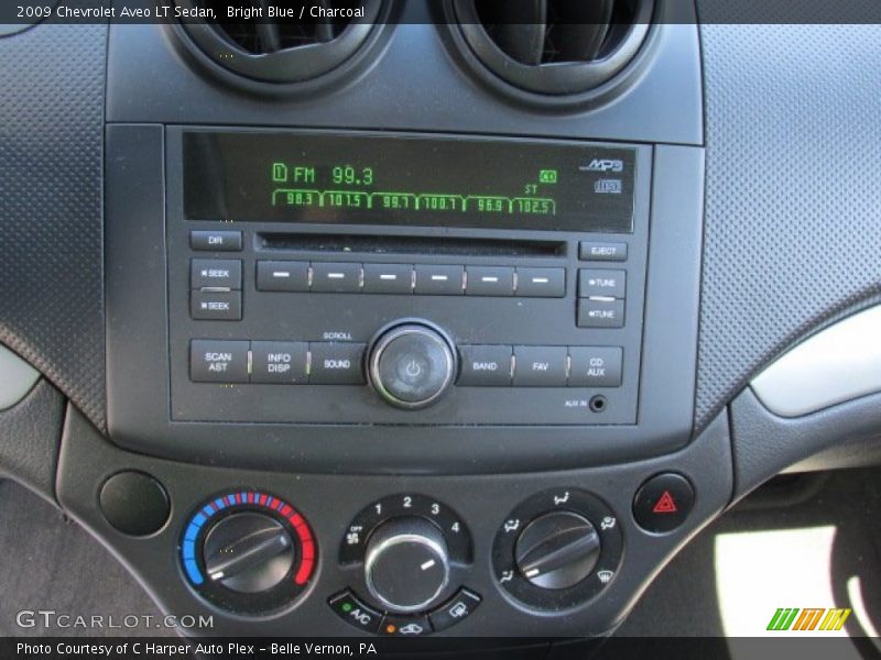 Bright Blue / Charcoal 2009 Chevrolet Aveo LT Sedan