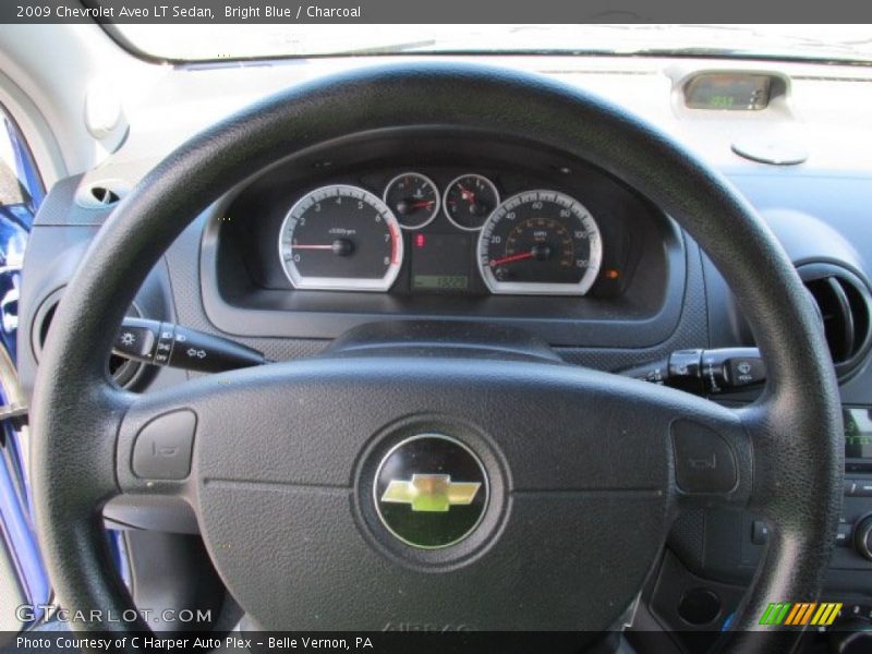 Bright Blue / Charcoal 2009 Chevrolet Aveo LT Sedan