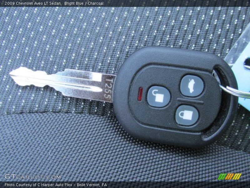 Bright Blue / Charcoal 2009 Chevrolet Aveo LT Sedan