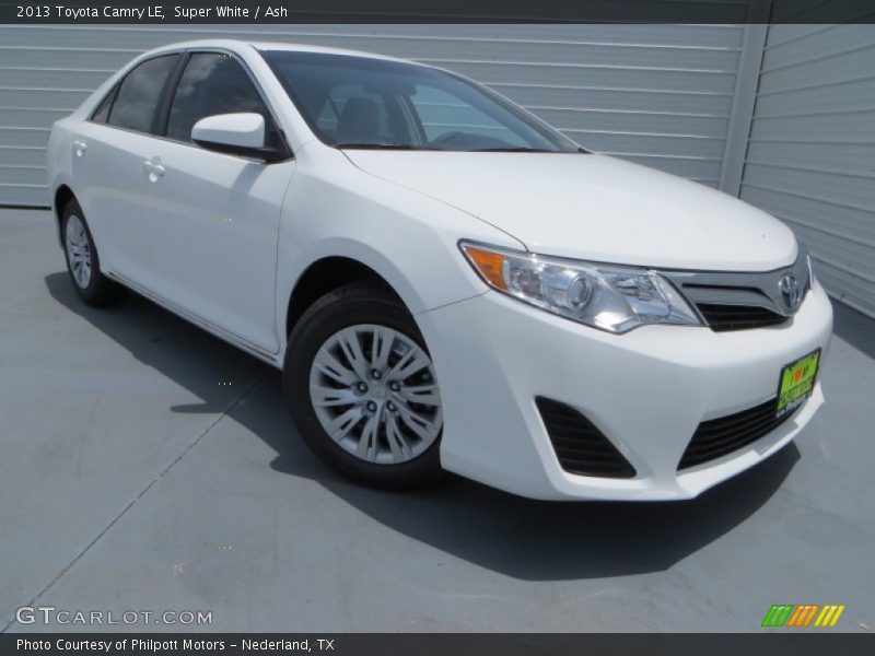 Super White / Ash 2013 Toyota Camry LE