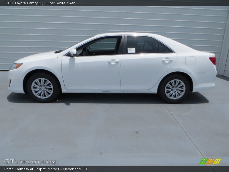 Super White / Ash 2013 Toyota Camry LE
