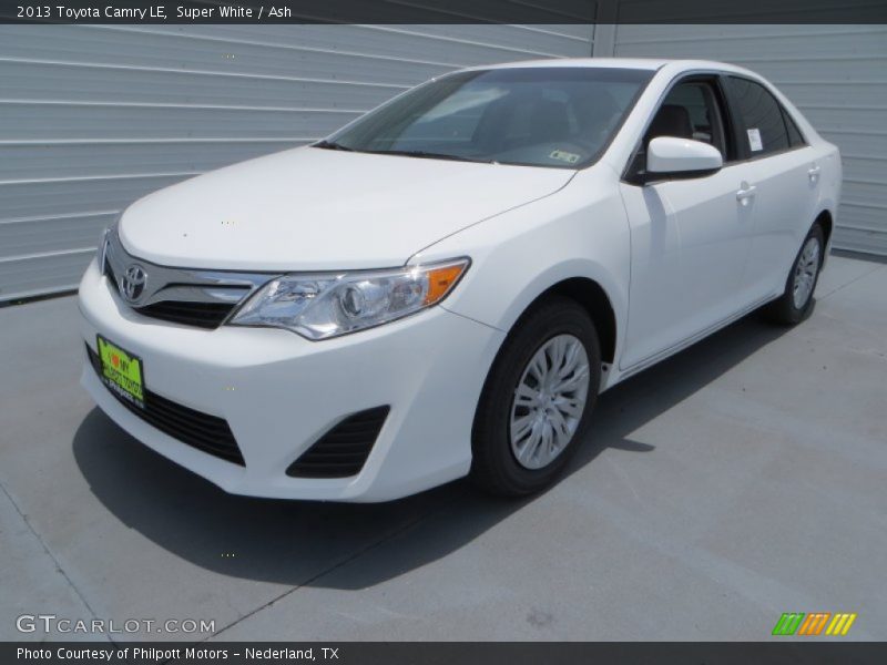 Super White / Ash 2013 Toyota Camry LE