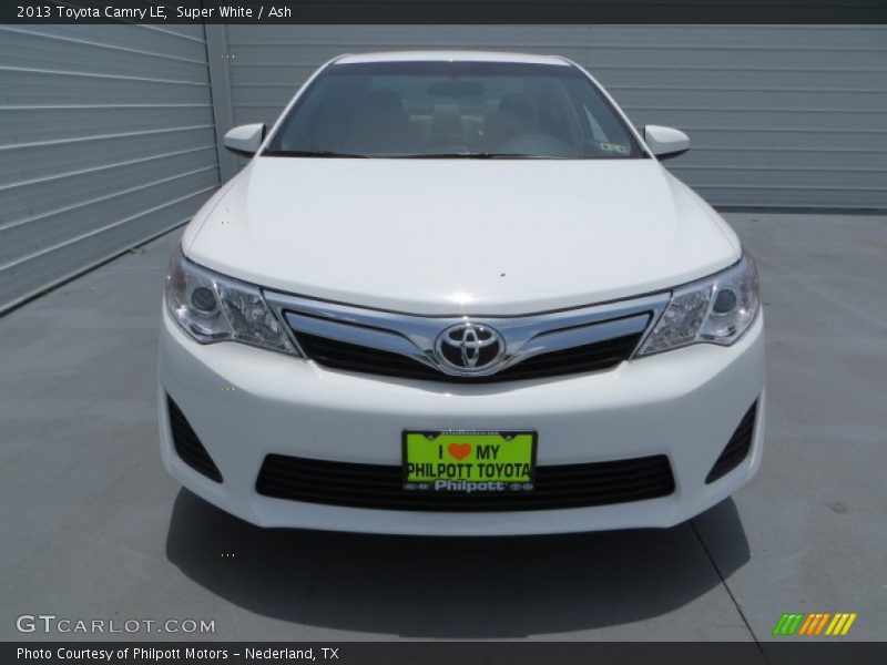 Super White / Ash 2013 Toyota Camry LE