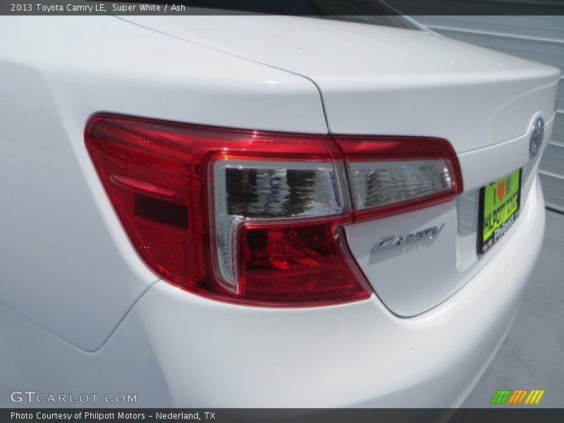 Super White / Ash 2013 Toyota Camry LE