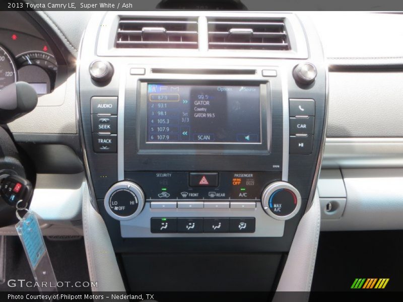 Super White / Ash 2013 Toyota Camry LE
