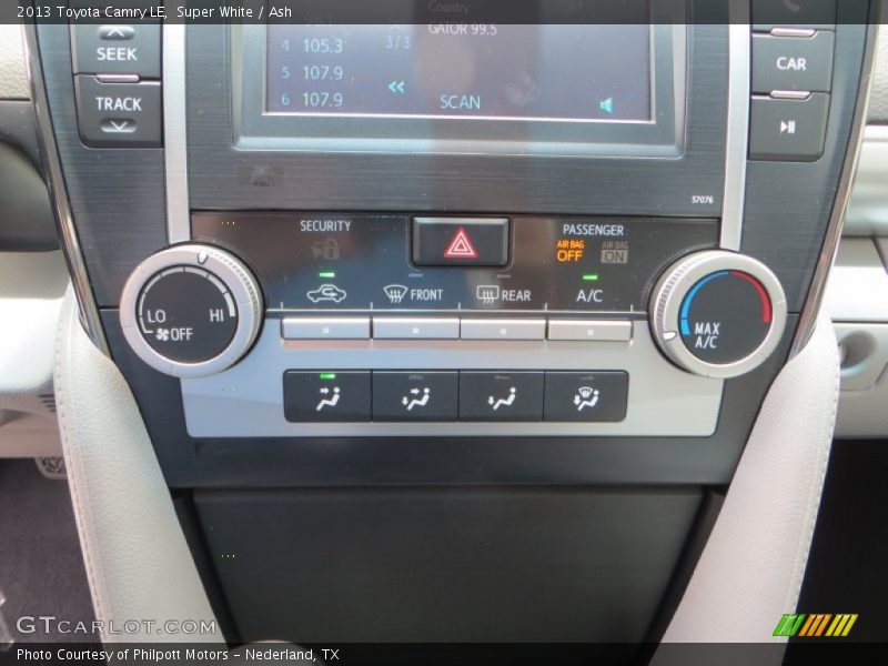 Super White / Ash 2013 Toyota Camry LE