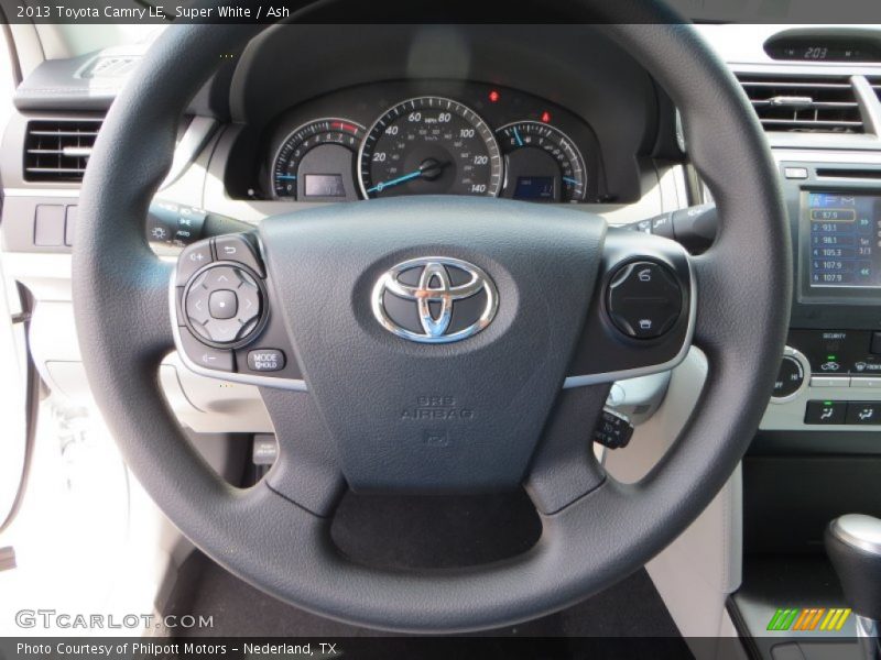 Super White / Ash 2013 Toyota Camry LE