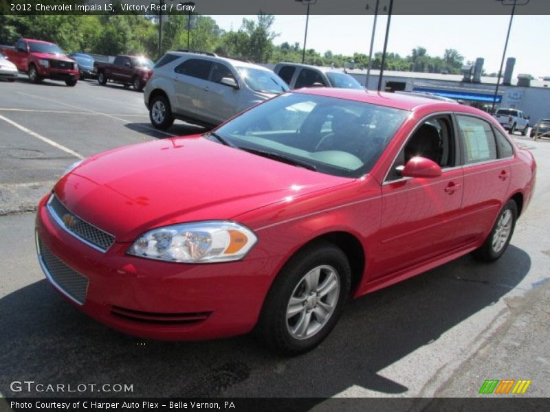 Victory Red / Gray 2012 Chevrolet Impala LS