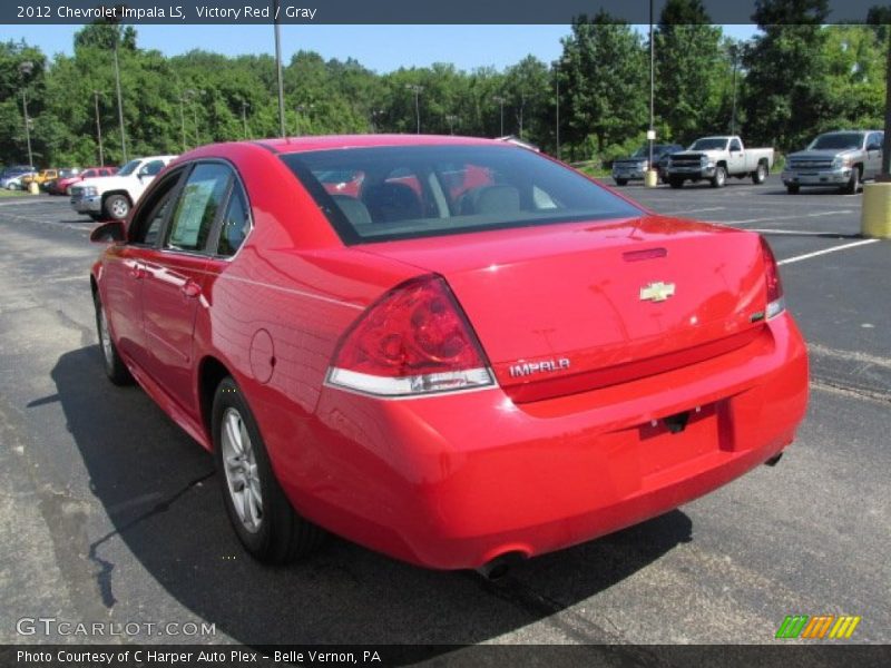 Victory Red / Gray 2012 Chevrolet Impala LS