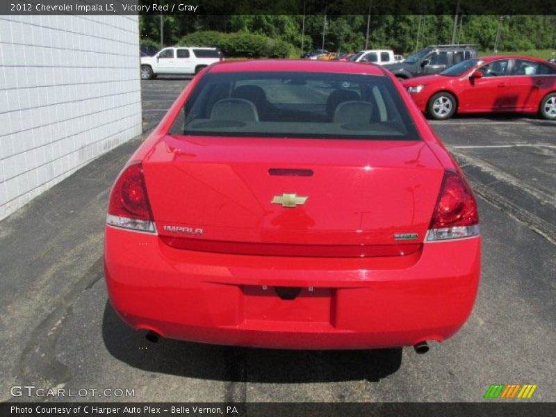 Victory Red / Gray 2012 Chevrolet Impala LS