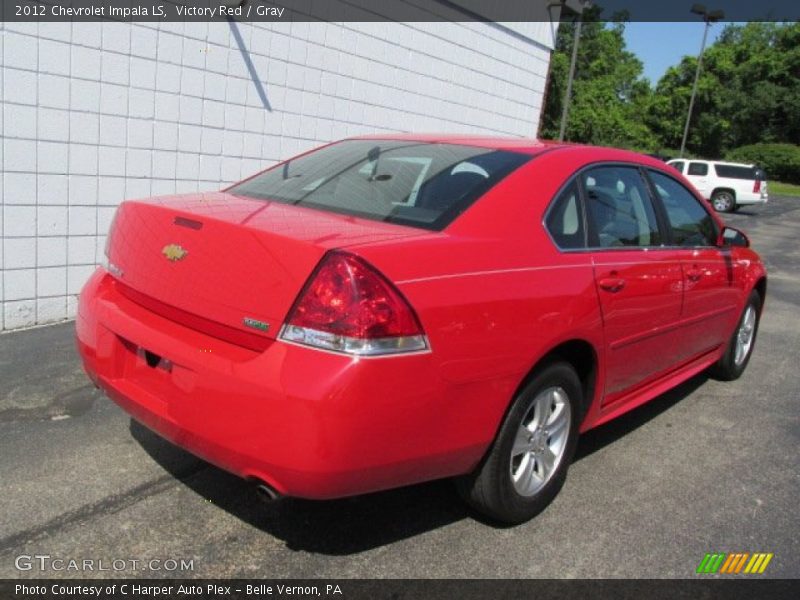 Victory Red / Gray 2012 Chevrolet Impala LS