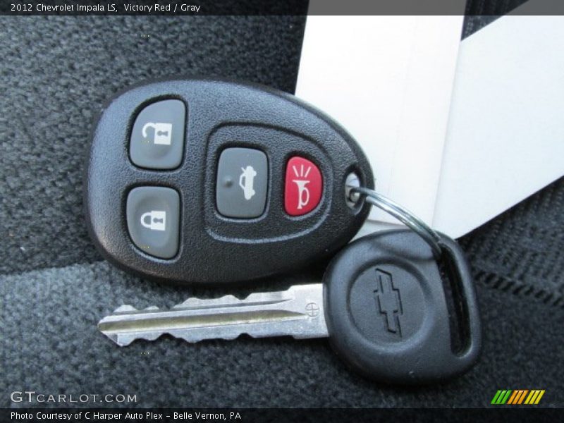 Victory Red / Gray 2012 Chevrolet Impala LS