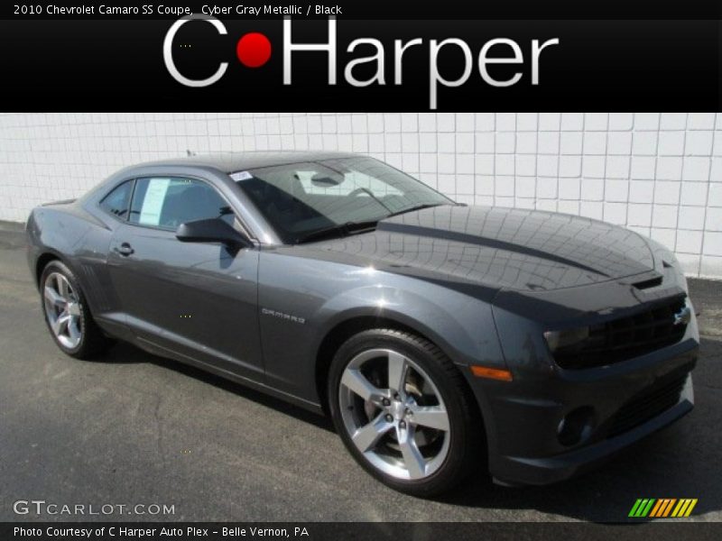 Cyber Gray Metallic / Black 2010 Chevrolet Camaro SS Coupe