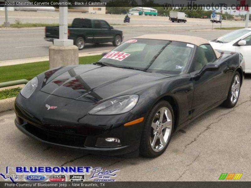 Black / Cashmere 2008 Chevrolet Corvette Convertible