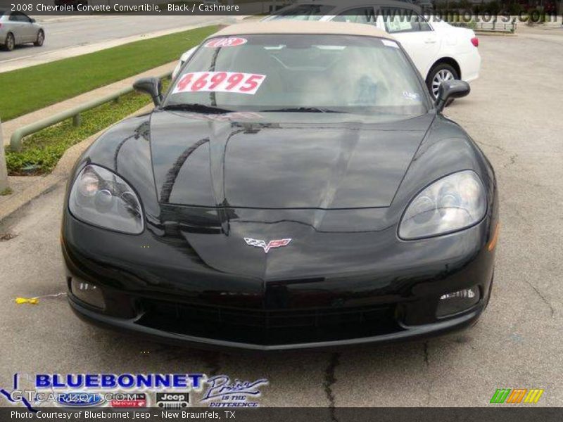 Black / Cashmere 2008 Chevrolet Corvette Convertible